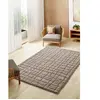 Tapis scandinave avec relief taupe 126 x 190 cm 51021