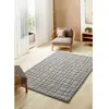 Tapis scandinave avec relief gris 190 x 285 cm 51019