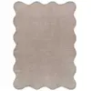Tapis uni lavable taupe 120 x 170 cm 51139