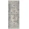 Tapis vintage bleu 80 x 200 cm 51156