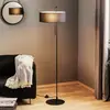 ACB ILUMINACIÓN Lampadaire en tissu Clip, noir, hauteur 150 cm