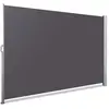 VOUNOT Paravent retractable Noir Anthracite 160x300cm avec housse protection