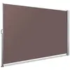 VOUNOT Paravent retractable avec housse de protection 140x300cm Marron