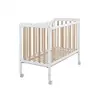 Lit à barreaux - MICUNA - NORDIKA - Blanc/Waterwood - 60x120cm - Kit relax et accessoires inclus