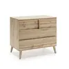 Micuna Commode 3 tiroirs Martha finition chêne