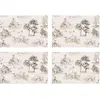 Floorart - 4 Sets de table rectangulairess Sets de table Femmes dans l...