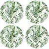 Floorart - 4 Sets de table ronds la Habana multicolores - D.40 cm T.U