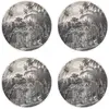 Floorart - 4 Sets de table ronds Puerto Rico multicolores - D.40 cm T....