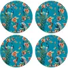 Floorart - 4 Sets de table Peacock 4 multicolores - D.40 cm OS