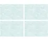Floorart - 4 Sets de table rectangulaires vagues japonaises 2 multicol...