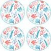 Floorart - 4 Sets de table ronds Mer des Caraïbes multicolores - D.40 ...