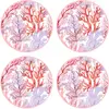 Floorart - 4 Sets de table ronds Mer Rouge multicolores - D.40 cm OS
