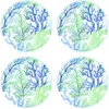 Floorart - 4 Sets de table ronds Mer de Java multicolores - D.40 cm OS