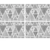 Floorart - 4 Sets de table rectangulairess mer géométrique gris - 30x4...