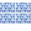 Floorart - 4 Sets de table rectangulaires Mer Adriatique bleus- 30x45 ...