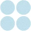 Floorart - 4 Sets de table ronds vagues japonaises 2 bleus - D.40 cm T...