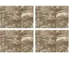 Floorart - 4 Sets de table rectangulaires Santo Domingo sépia - 30x45 ...