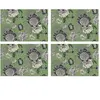 Floorart - 4 Sets de table rectangulaires oiseau 9 multicolores - 30x4...