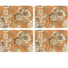 Floorart - 4 Sets de table Oiseau rectangulaires 10 multicolores - 30x...