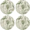 Floorart - 4 Sets de table ronds chimpanzés verts - D.40 cm OS