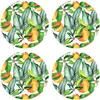 Floorart - 4 Sets de table ronds nez multicolores - D.40 cm OS