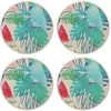 Floorart - 4 Sets de table Perroquet et pastèque multicolores - D.40 c...