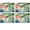 Floorart - 4 Sets de table rectangulairess leaves_colours multicolores...