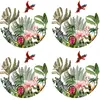 Floorart - 4 Sets de table ensemble animaux de la jungle dans un motif...
