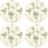 Floorart - 4 Sets de table ronds en forme d'arbre multicolores - D.40 ...