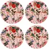 Floorart - 4 Sets de table ronds Printemps multicolores - D.40 cm OS