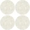 Floorart - 4 Sets de table ronds Nappes d'avril multicolores - D.40 cm...