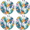 Floorart - 4 Sets de table ronds Fleur de paradis multicolores - D.40 ...