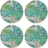 Floorart - 4 Sets de table ronds en osier de la jungle multicolores - ...
