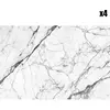Floorart - 4 Sets de table Claudius gris/blanc - 30x45 cm T.U