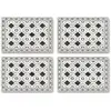 Floorart - 4 Sets de table Isis gris/blanc - 30x45 cm T.U