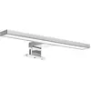 Emuca Spot LED pour miroir de salle de bain Virgo (AC 230V 50Hz), A 300 mm, Chromé