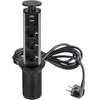 EMUCA Multiconnecteur élevable Vertikal, EU, Peint en noir TU