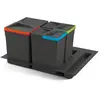 EMUCA Kit de poubelles à base Recycle pour tiroir de module 600 mm 15L - 8935923
