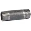Raccord acier noir droit à visser - M 3/4' - 60 mm - Atusa