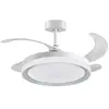 Kigali Mini Ventilateur de Plafond - Blanc/Argent