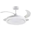 bel-air-home Bel Air Kigali Ventilateur de Plafond avec Lumière et Télécommande 72W 108cm Blanc