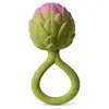 Oli & Carol Artischoke Jouet hochet 2 en 1 pour bébé à partir de 0 ans Vert/violet