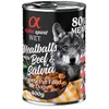 4x400g boeuf, sauge Boulettes de viande alpha spirit pour chien + 2 boîtes offertes !