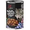 4x400g sanglier, thym Boulettes de viande alpha spirit pour chien + 2 boîtes offertes !