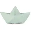 Oli & Carol - Jouet de Bain en Caoutchouc Naturel, Bateau, Menthe, 11 cm