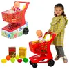 JuguetesFantasia.com Vicam Toys Caddie De Supermarché Avec Nourriture Et Poupée 2x1 Assorti