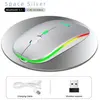 Souris 108 Bluetooth sans fil rechargeable 2,4 GHz - Argent