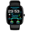 Montre connectée Cool Border en silicone noir (appels, santé, sports)