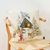 Muaré Housse de coussin Christmas Landscape 50 x 50 cm
