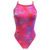 Maillot de bain de natation Turbo Splash bretelles fines rose femme - 3XL